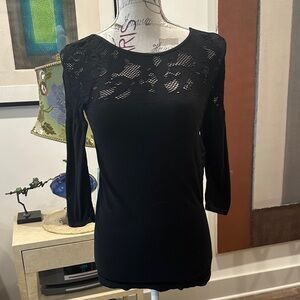 Tees by Tina Black Lace Blouse
